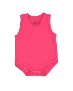 J BIMBI Body Senza Maniche Fucsia, Body Estivo Taglia Unica 0-36 Mesi in Cotone Biologico