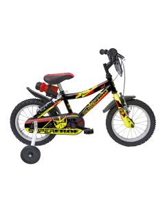 Bicicletta bambino Sport 1 Nero e Giallo 14 pollici