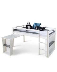 Letto Singolo a soppalco con scrivania