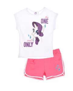 Set T shirt My Little Pony + Short Bianco