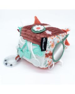 Les Deglingos Peluche cubo multiattività per neonati Cerbiatto