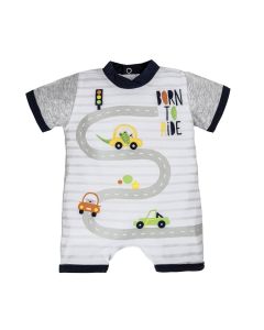 Ellepi Pagliaccetto Neonato in Jersey Macchinine Born to Ride