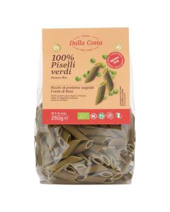 Dalla Costa Penne 100% Piselli Senza Glutine Bio Confezione Risparmio 8x250gr