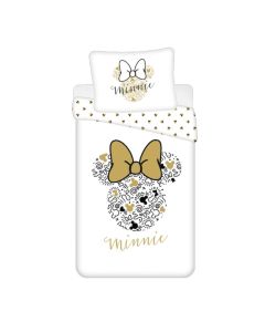 Parure Copripiumino Disney Minnie Gold