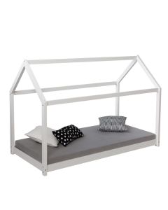 Lettino Casa dei bambini  in legno bianco