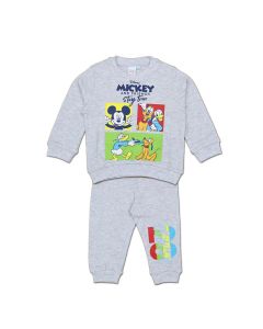 Pigiama Baby Mickey & Friends Autunno Inverno Grigio