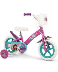 Gabby's Dollhouse Bicicletta per Bambini 12 pollici – Bici con Ruote Stabilizzatrici