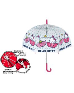 Ombrello Pioggia trasparente Hello Kitty