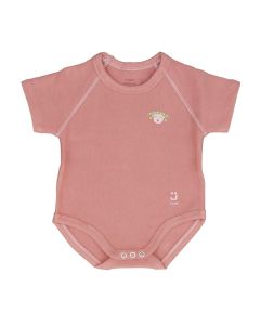 J BIMBI Body Cotone Biologico Taglia Unica 0-36 Mesi, Body 4 Stagioni per Bambini Morbido e Traspirante - Old Rose