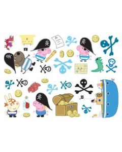 Peppa Pig George Set 32 Adesivi Murali