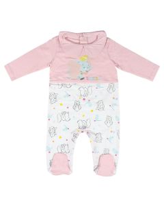 Tutina Neonata con Colletto Dumbo Rosa