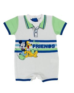 Mickey e Pluto Pagliaccetto Neonato Grigio Verde Ellepi