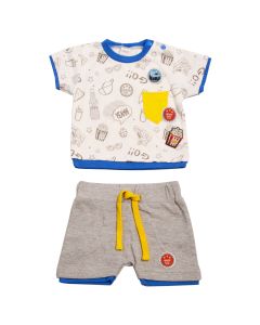 Ellepi Completo Neonato American Style Maglietta e Pantaloncino