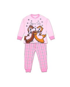 Pigiama Autunno Inverno Disney Cip e Ciop Rosa