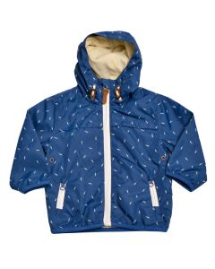 Ellepi Giubbino Primaverile Impermeabile con Cappuccio Neonato Blu