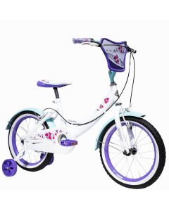 Bicicletta per Bambina 16 Pollici Stile Vintage con Telaio in Acciaio