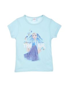 T-Shirt Azzurra Elsa Frozen