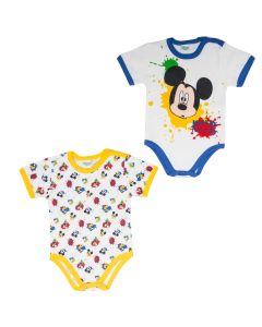 Ellepi Set di 2 Body Estivi Mickey Mouse Blu