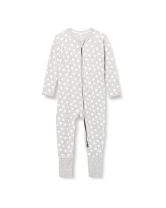 Tutina in cotone Lovable con zip grigia