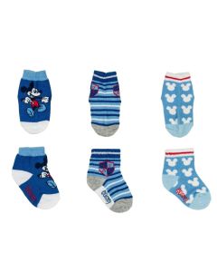 Set 3 Calzini Topolino Ellepi Blu e Azzurro
