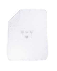 Ellepi Copertina Interlock Ricamo Cuoricini  70x90cm