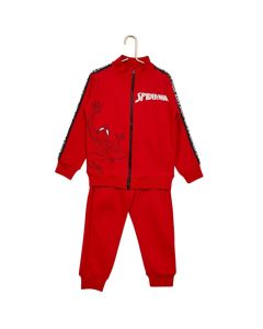 Spiderman Marvel Tuta con Zip Rosso