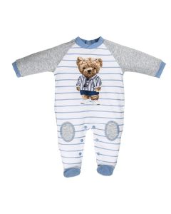 Ellepi Tutina in Jersey Neonato Stampa Orsetto