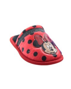 Ciabatte Pantofola Minnie Pois Rossa
