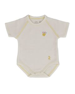 J BIMBI Body Cotone Biologico Taglia Unica 0-36 Mesi, Body 4 Stagioni per Bambini Morbido e Traspirante - Crema