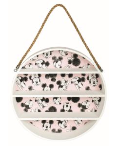 Minnie Mensola da Muro Rotonda in Legno