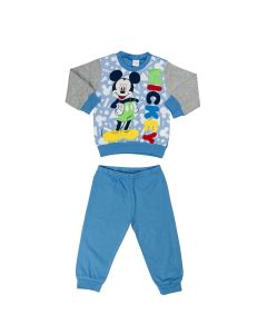 Topolino Pigiama Primaverile Grigio e Blu Ellepi