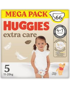 Huggies Pannolini Extra Care Taglia 5 Megapack 66 pannolini