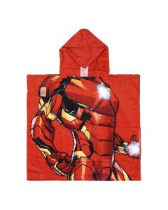 Asciugamano Poncho in Cotone Iron man