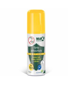 Colpharma Spray Repellente Antizanzare Max Protection Active – Protezione Prolungata
