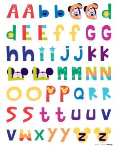 Disney Mickey Mouse Alfabeto Decorazione Adesiva
