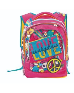 Zaino Scuola Estensibile Round Love&Peace GOPOP Giochi Preziosi