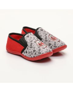 Pantofola Bambino Milan Rosso Grigio