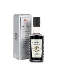 Acetaia Malpighi – Aceto Balsamico di Modena IGP Argento – 250 ml – 100% Naturale Senza Caramello – Affinato in Barriques di Rovere