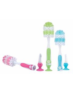 Nuby Scovolino per biberon e tettarelle con ventosa