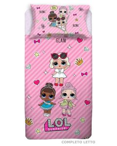 LOL Suprise Completo Lenzuola Letto Singolo