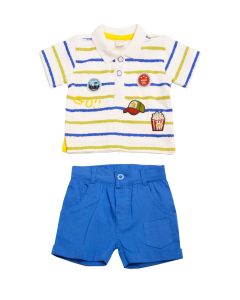 Completo Bimbo Ellepi con Polo e Pantaloncini Blu