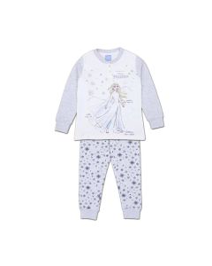 Pigiama Autunno Inverno Elsa Frozen Grigio