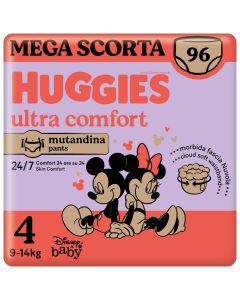 Huggies Pannolini Mutandina Ultra Comfort Taglia 4 Megapack 96 Pannolini