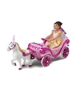 Principesse Disney Carrozza Macchinina Elettrica con cavallo