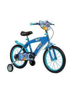 Disney Stitch Bicicletta per Bambini  16 pollici – Bici con Ruote Stabilizzatrici