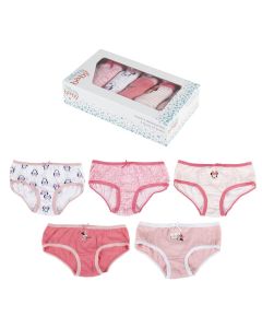 Set di 5 mutandine Minnie Rosa