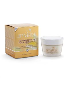 Amavital Retinol Infinity Trattamento Anti-Age Multiattivo Spf 10, Crema Viso con Retinolo stabilizzato e Centella Asiatica, 50ml