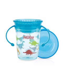 Tazza Antigoccia Nuby in Tritan Wonder Cup Azzurra