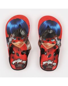 Infradito Miracolous Lady Bug Nero