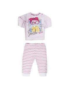 Ellepi Smile Gattina Pigiama in Jersey di Cotone Bambina